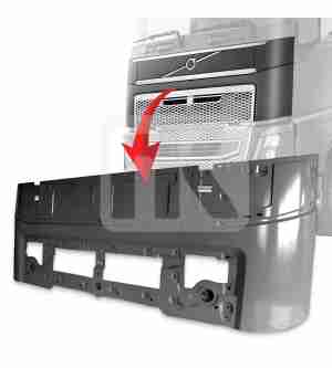 Hood (front panel) metal for Volvo FH4, 2013+