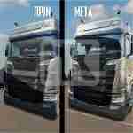 Πολυεστερικό παρμπρίζ Scania S Series με εύκολη τοποθέτηση