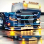 Πολυεστερικό σπόιλερ προφυλακτήρα Scania S Series