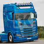 Scania S series polyester visor with easy installation