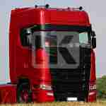 Scania S series polyester visor with easy installation