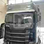Scania S series polyester visor with easy installation