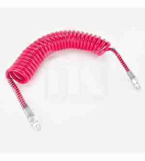 Red spiral hose