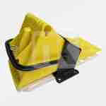 Small wheel chock with base