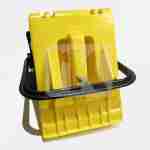 Small wheel chock with base