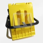 Small wheel chock with base