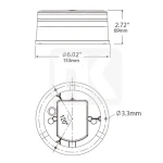 Lighthouse black edition DUAL LED row L=149x67