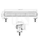 LED Bar Slim Aluminum Full LED Black Edition BS-5812W