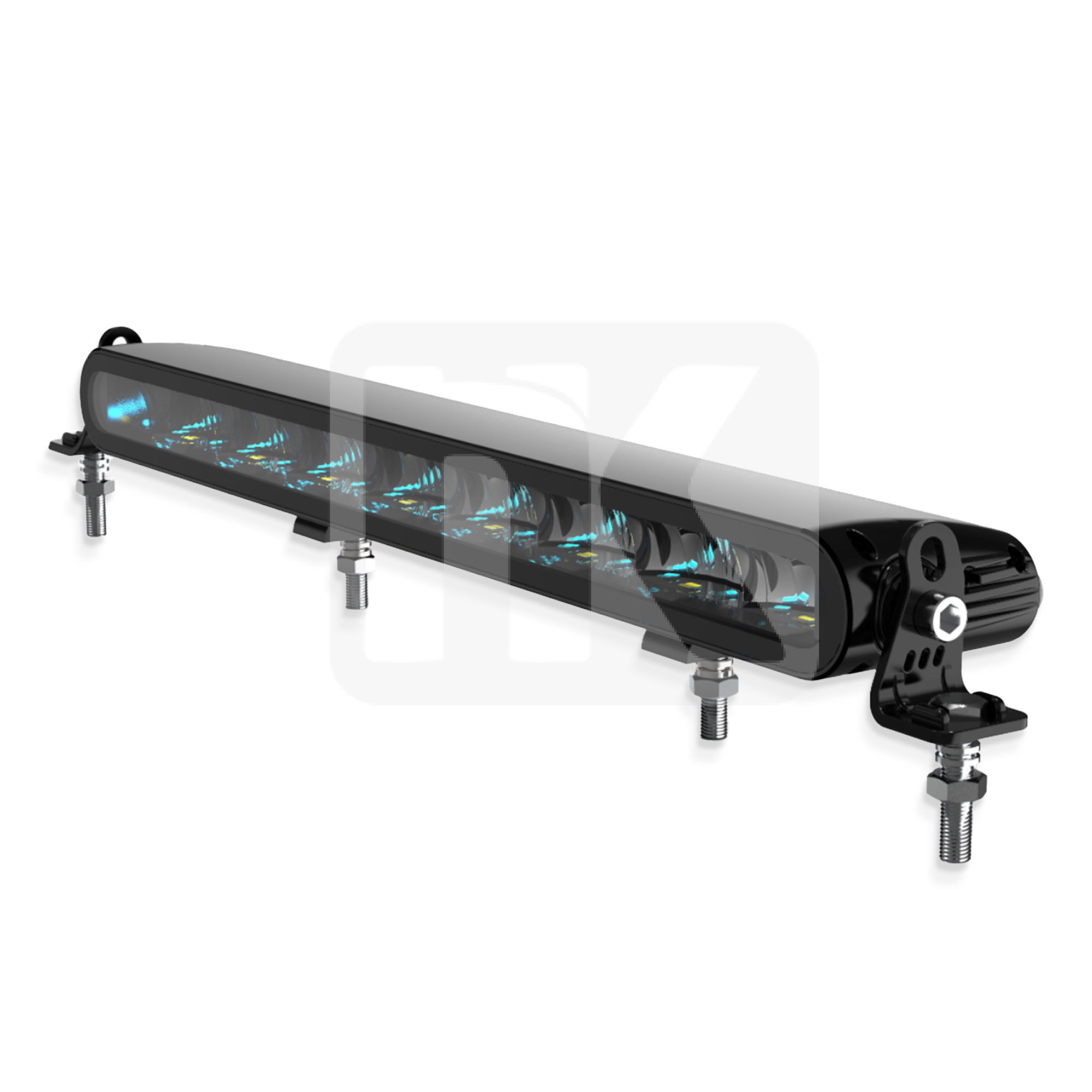 LED Μπάρα Slim Full LED Black Edition L=333mm BS-2006W