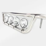 Μπάρα μάσκας με 4 προβολείς κομπλέ Scania 5/6 FULL INOX