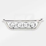Μπάρα μάσκας με 4 προβολείς κομπλέ Scania 5/6 FULL INOX