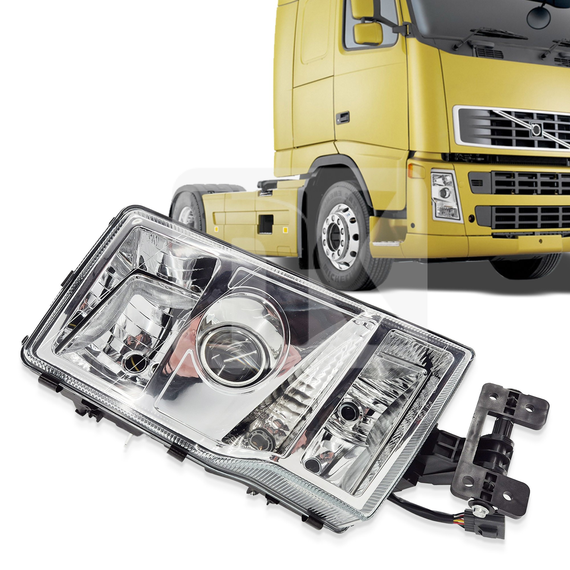 Φανάρι εμπρός (RH) Volvo FH2 τετράγωνη φίσα 21001662