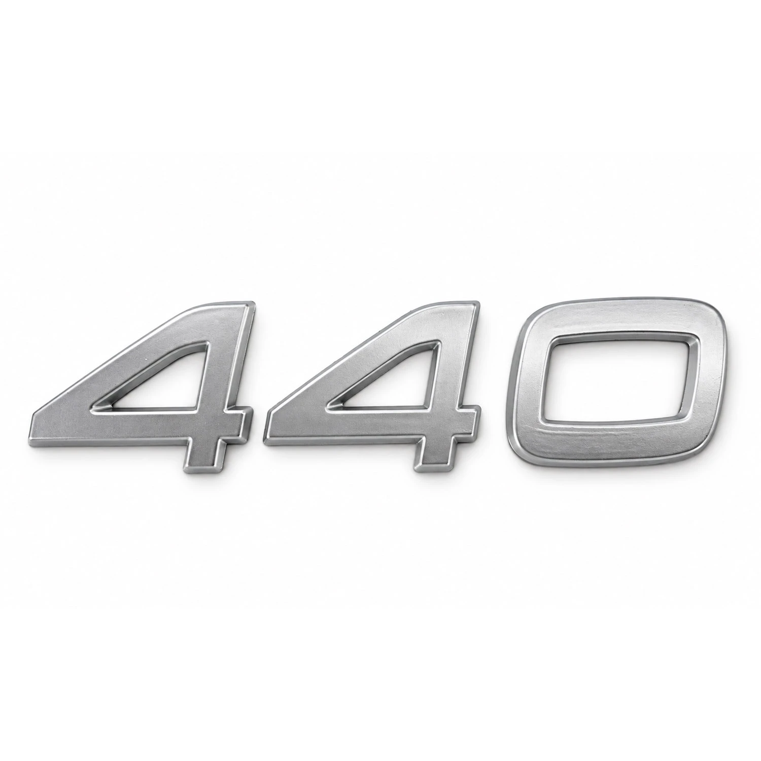 Γράμματα πλαϊνά ασημί σήμα "440" Volvo FH4 20551273; Side letters silver badge "440" Volvo FH4 20551273