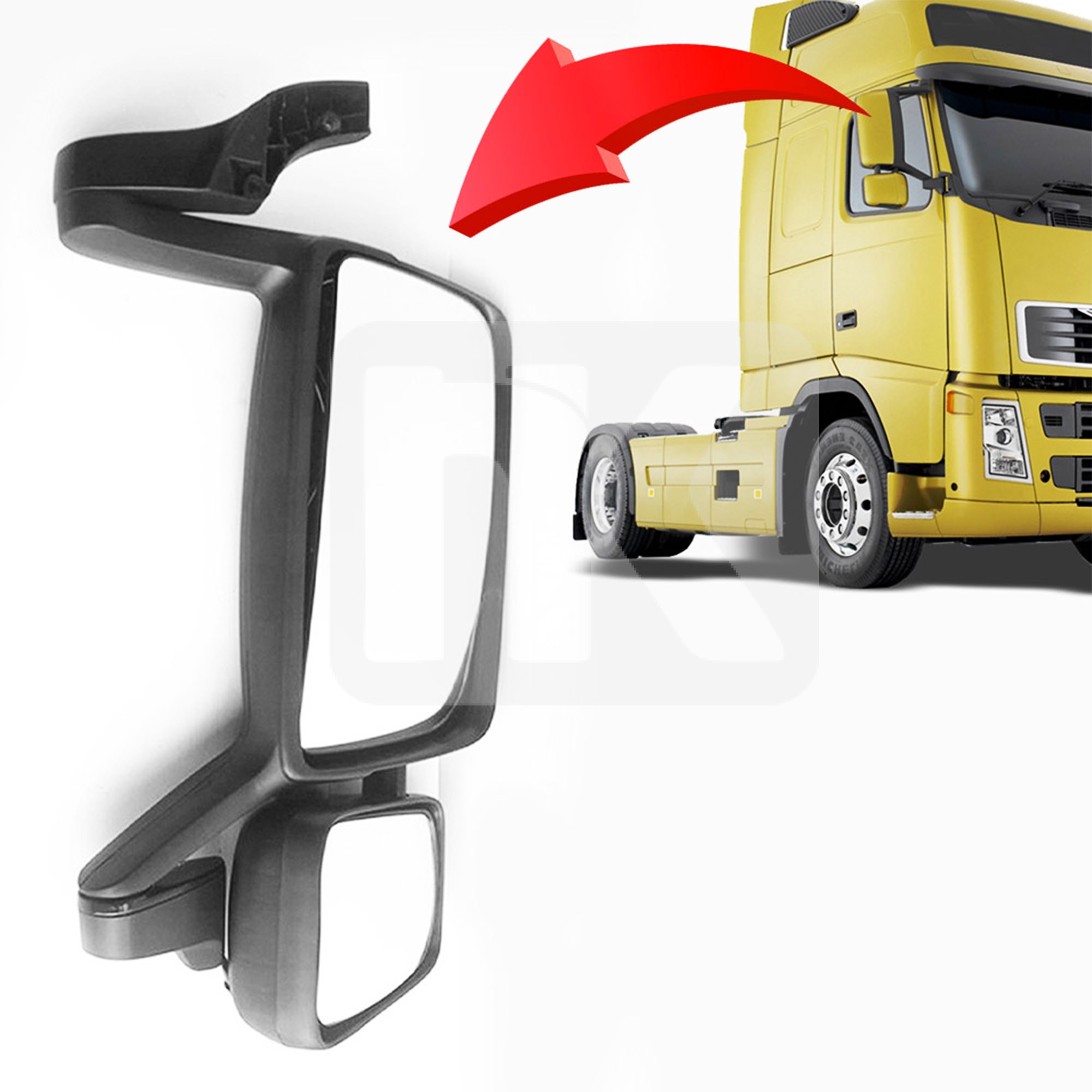 Καθρέφτης (RH) Volvo FH2/3 δεξιοτίμονο 20567635