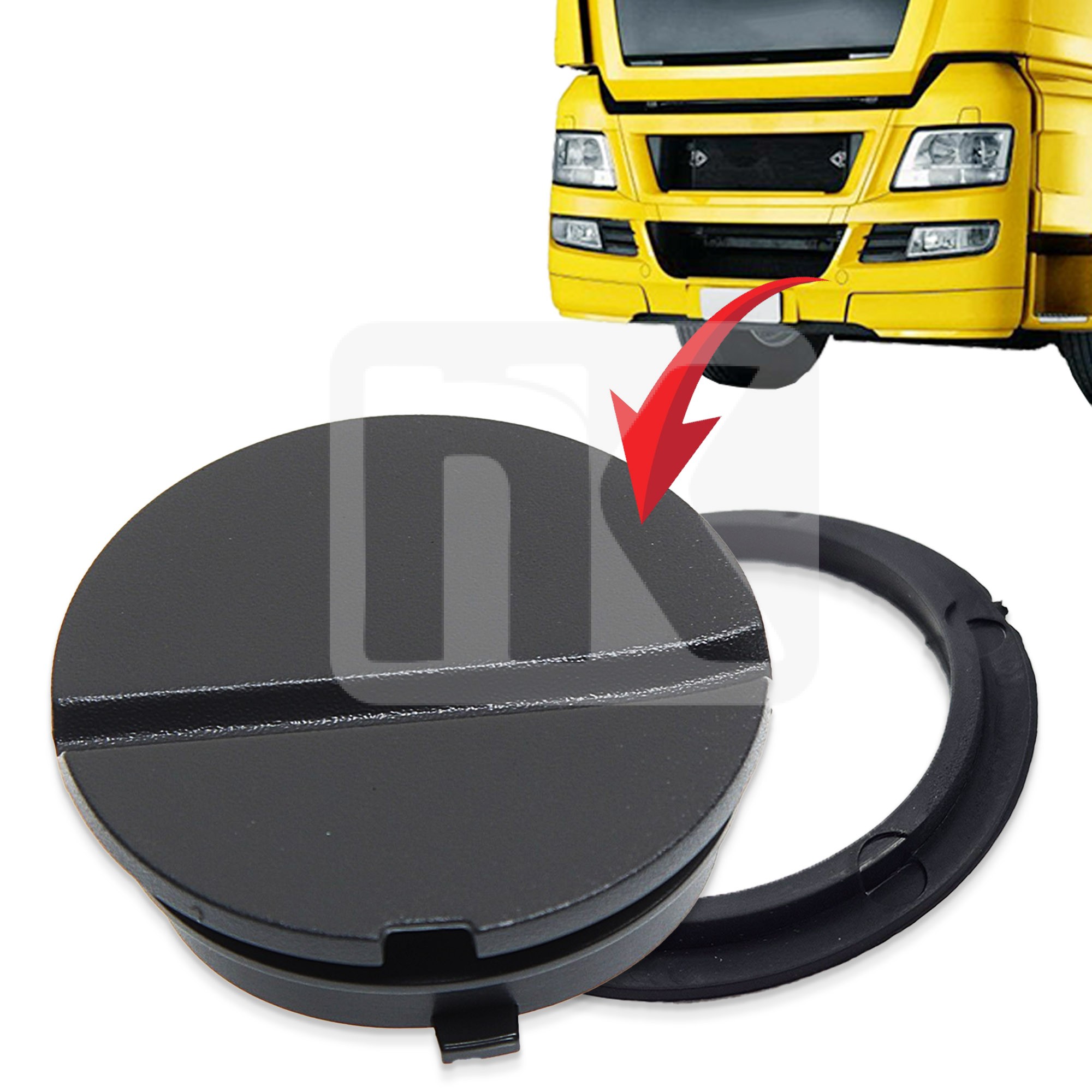 Bumper cap (LH) MAN TGX/TGS 81416850063