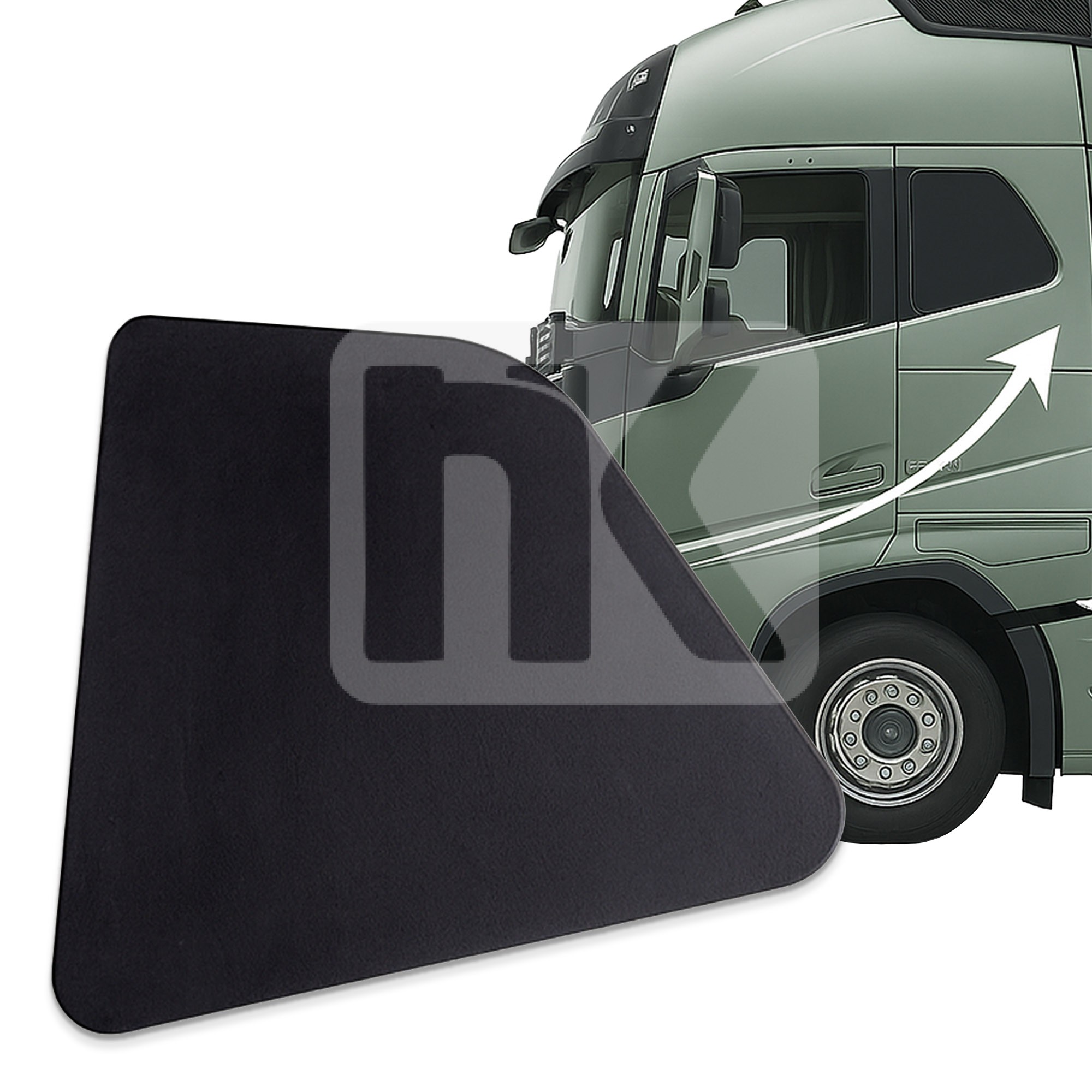 Πρόσθετο πλαϊνό παρμπρίζ καμπίνας Volvo FH4 από πλαστικό