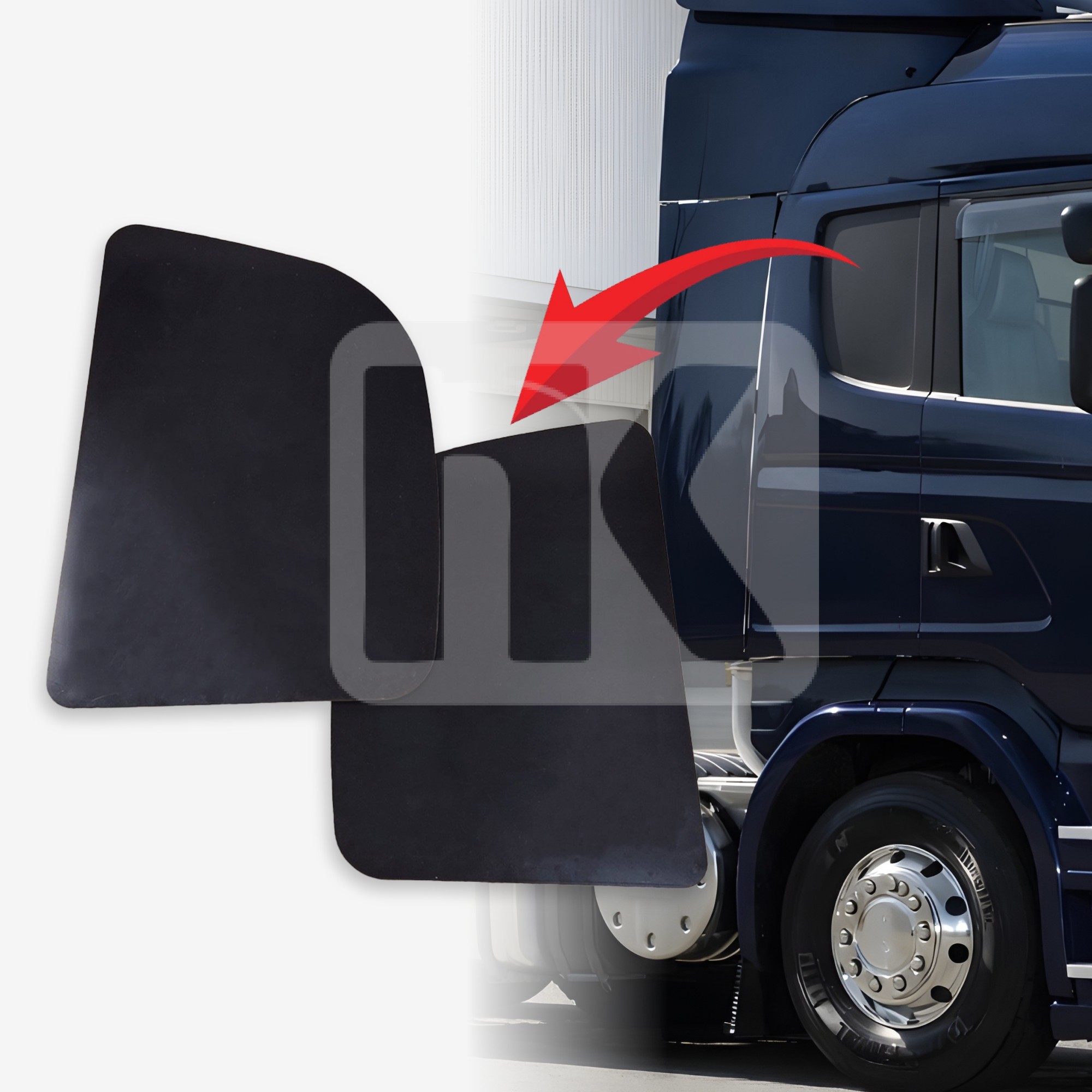 Πλαϊνό πρόσθετο παρμπρίζ καμπίνας Scania R πλαστικό