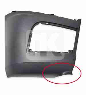Bumper corner (RH) Facelift Actros MP4 GIGA 9608855025