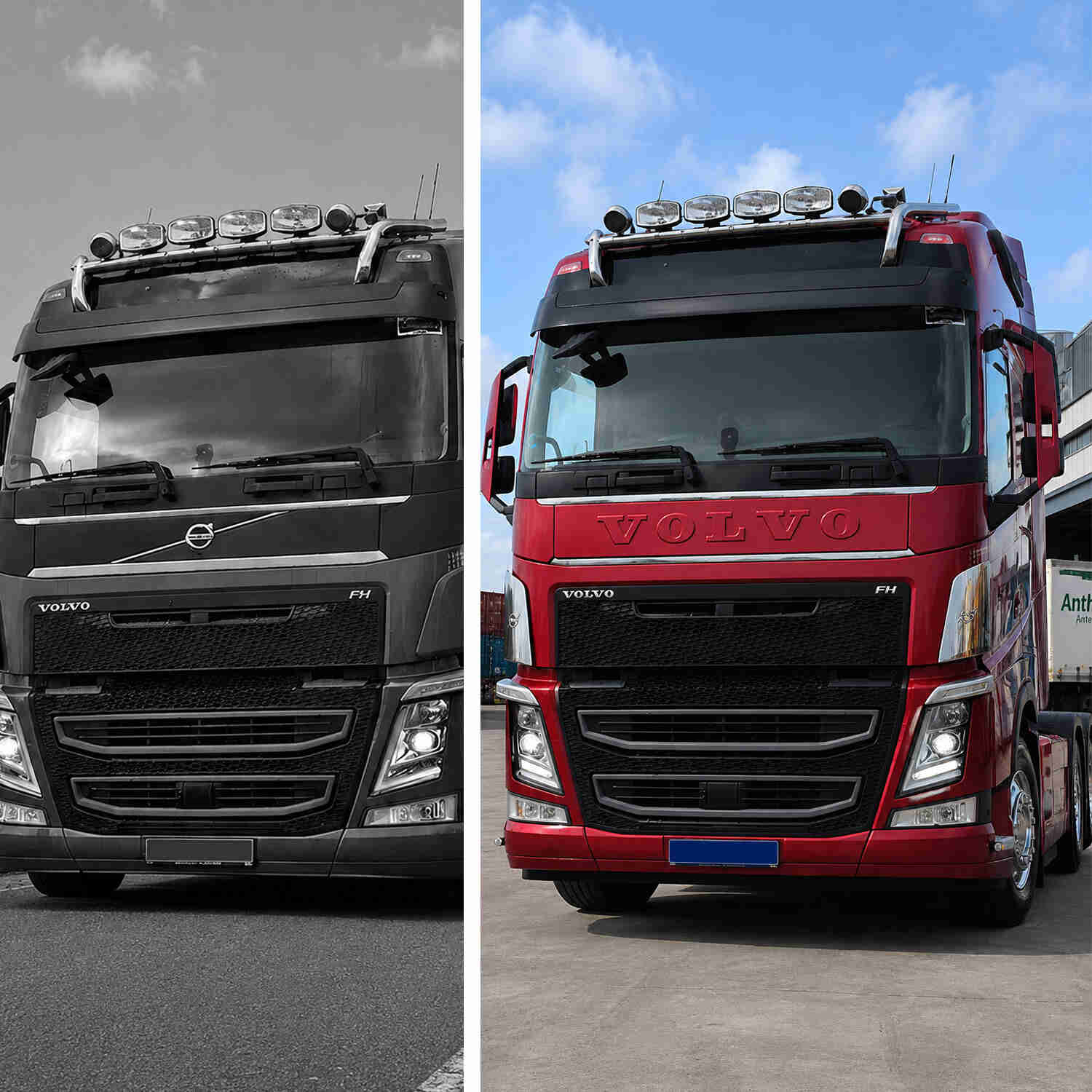 ABS Μετώπη Καπό Ανάγλυφη "VOLVO" Volvo FH4 fpvo802