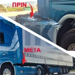 Stainless Steel Upper Spoiler for Volvo FH4 fvo203