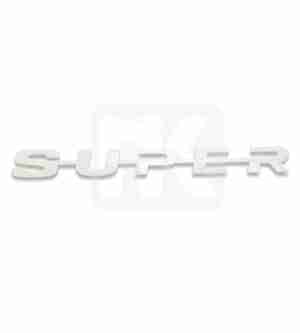 Logo “SUPER” White Plastic for Scania S/R Series Euro 6 fpsc837