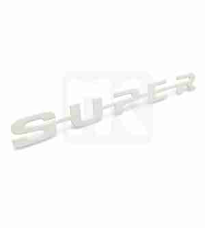 Logo “SUPER” White Plastic for Scania S/R Series Euro 6 fpsc837