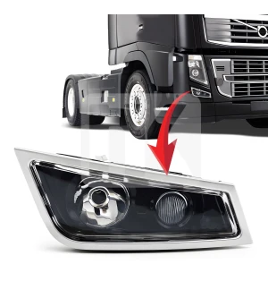 Προβολάκι δυο λάμπες black edition (RH) Volvo FH3 21297917