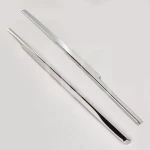Set of side cabin glass and 4 stainless steel frames Scania S