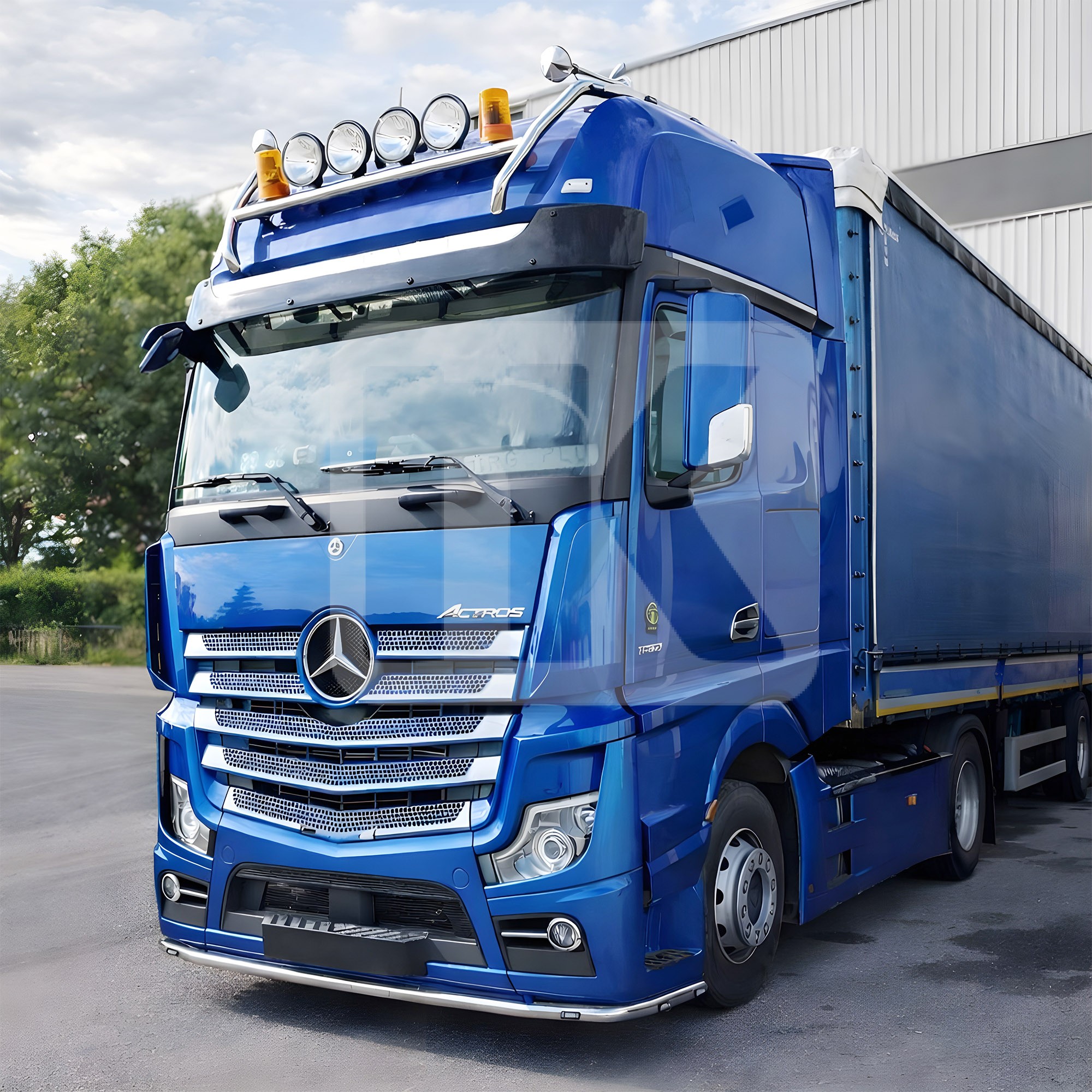Ανοξείδωτη Μπάρα οροφής Actros MP4/5 gigaspace prme245