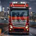 Stainless Steel Roof Bar Actros MP4/5 gigaspace prme245