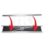 Lower bonnet frame Volvo FH4/5 silver 21316007