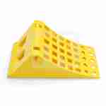Wheel chock large 220x470x195mm with anti-slip plate 42U2041