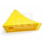 Wheel chock large 220x470x195mm with anti-slip plate 42U2041