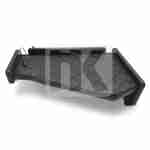 Black leatherette cabin table with lighting Scania 6 FT31