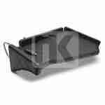Black leatherette cabin table with lighting Scania 6 FT31