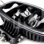 Black Sentinel Dual-Strip Ceiling Spotlight – LED Head Light