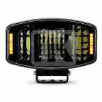 Black Sentinel Dual-Strip Ceiling Spotlight – LED Head Light