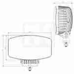 Black Sentinel Dual-Strip Ceiling Spotlight – LED Head Light