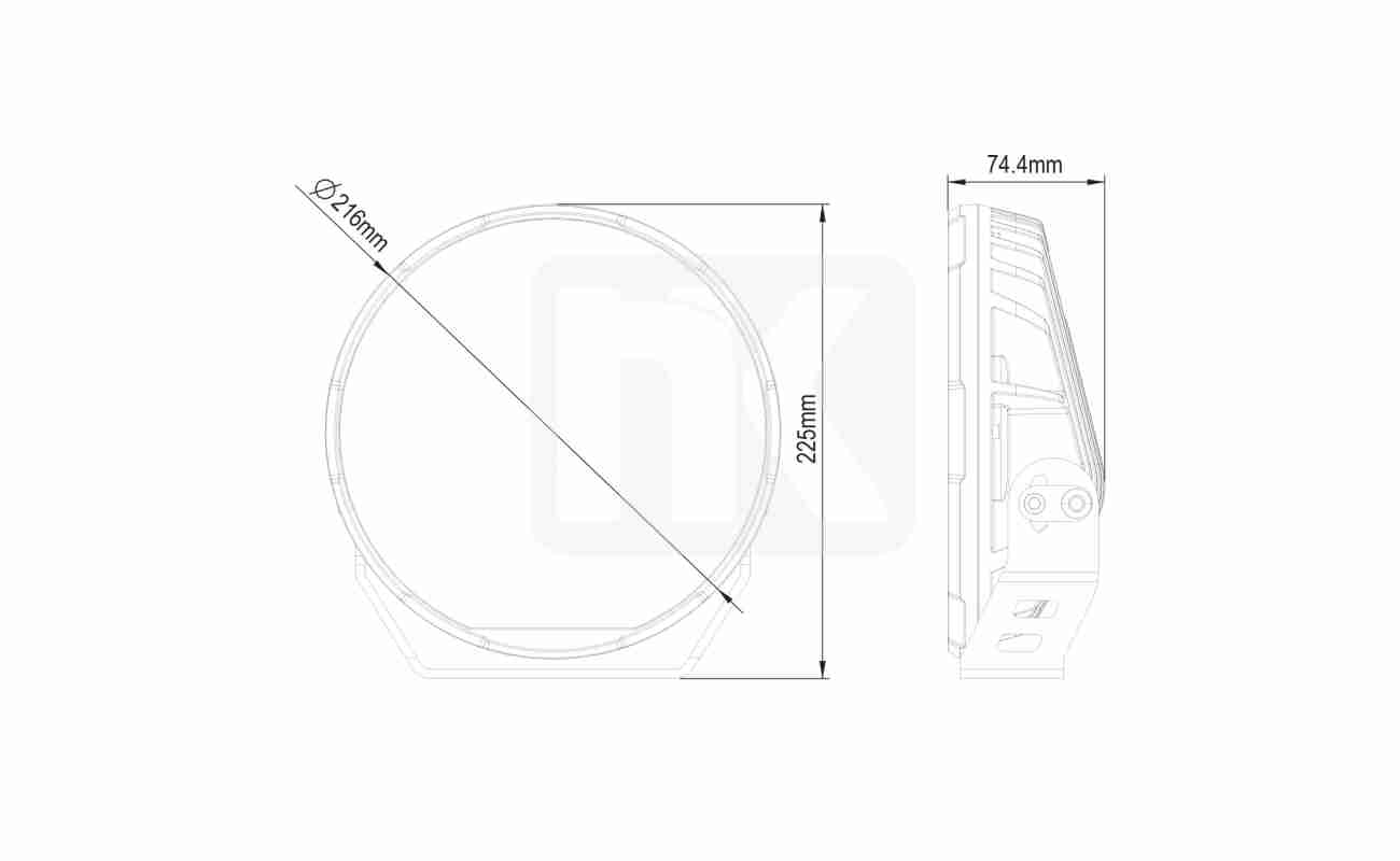 Προβολέας Οροφής Black Halo Dual-Tone – LED Head Light