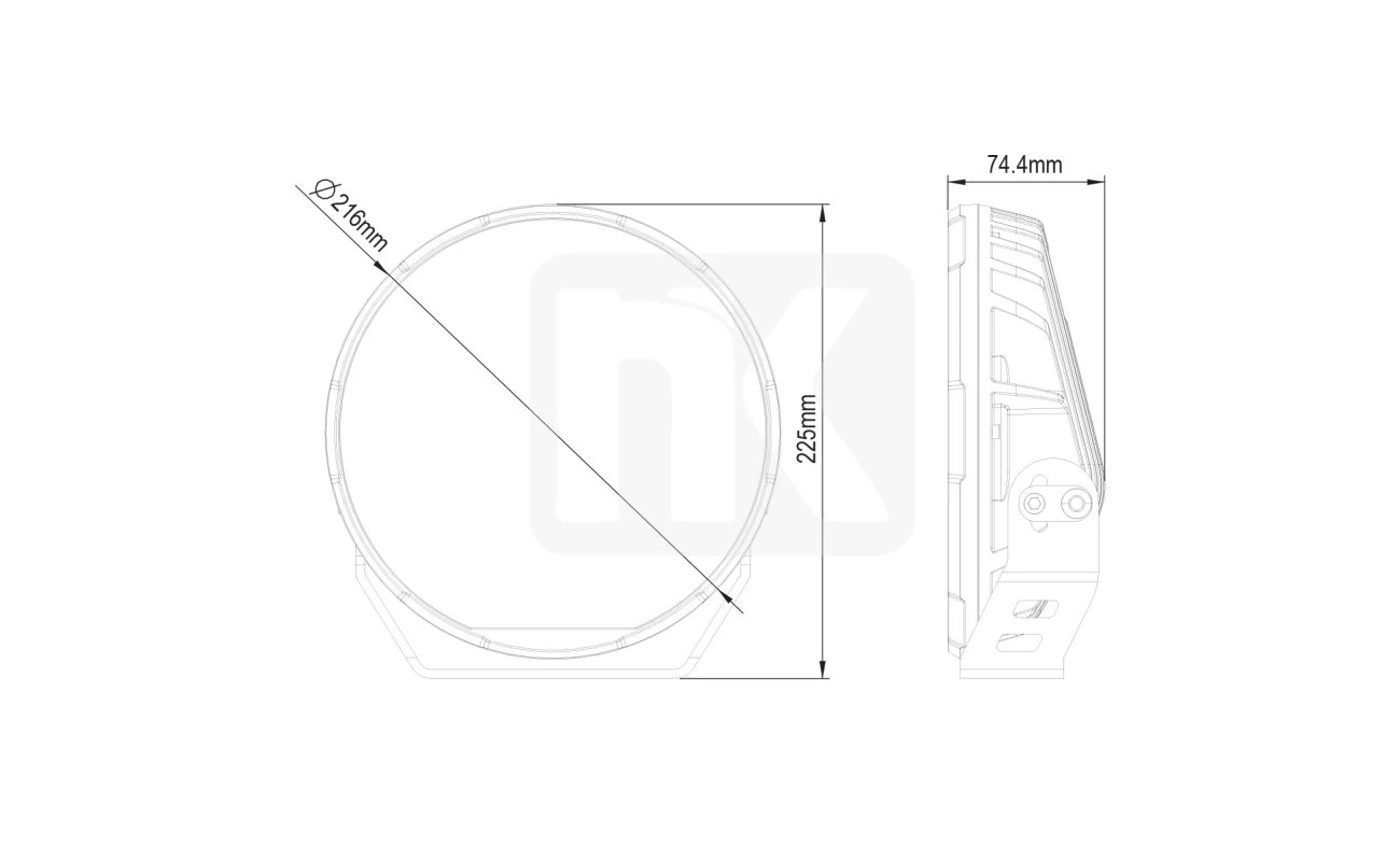 Προβολέας Οροφής Black Halo Dual-Tone – LED Head Light