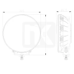 Προβολέας Οροφής IronPulse Round Dual-Color – LED Head Light