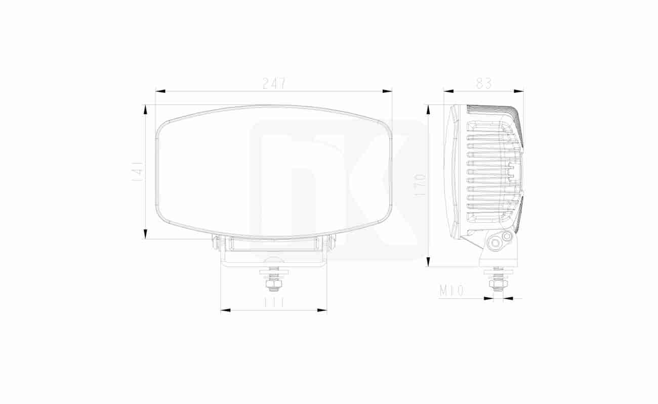 ShadowCore Dual-Position Ceiling Spotlight