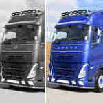 ABS Μετώπη Καπό Ανάγλυφη "VOLVO" Volvo FH5 FPVO804