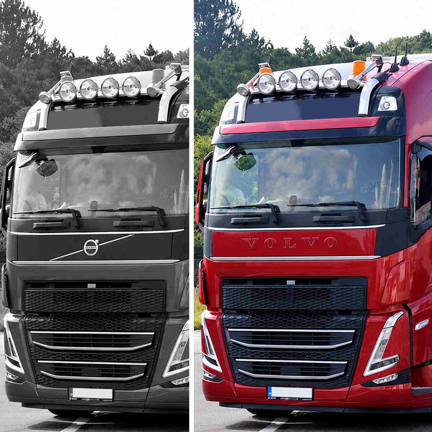 ABS Μετώπη Καπό Ανάγλυφη "VOLVO" Volvo FH5 FPVO804