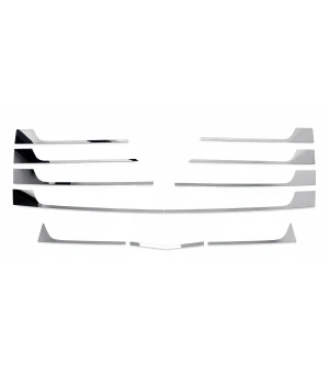 Stainless Steel Grille Trims (laser cut) Mercedes Actros MP4 fme154