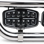 Σετ Ανοξείδωτη Μπάρα Μάσκας & Προβολείς Oval FULL LED Black Edition Volvo FH4