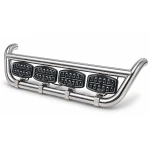Σετ Ανοξείδωτη Μπάρα Μάσκας & Προβολείς Oval FULL LED Black Edition Volvo FH4