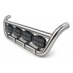 Σετ Ανοξείδωτη Μπάρα Μάσκας & Προβολείς Oval FULL LED Black Edition Volvo FH4