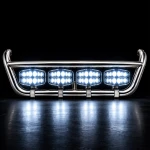 Σετ Ανοξείδωτη Μπάρα Μάσκας & Προβολείς Oval FULL LED Black Edition Volvo FH4